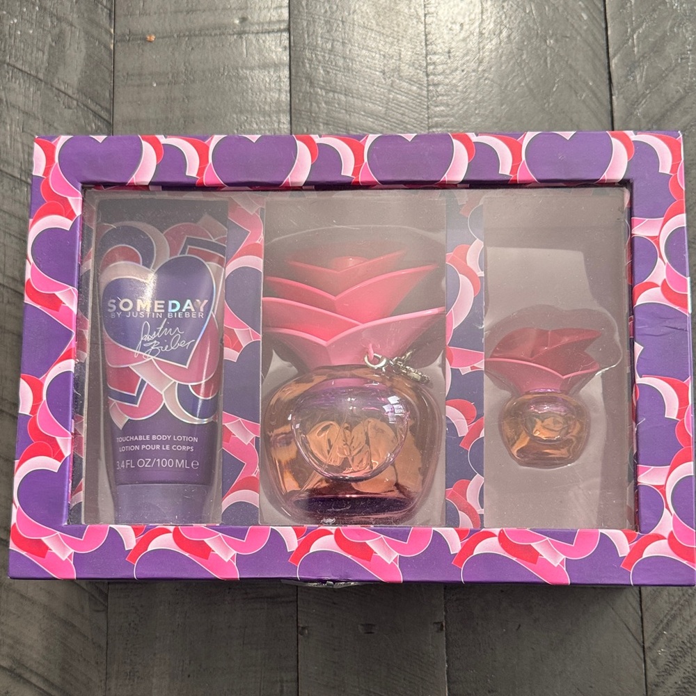 Someday by Justin Bieber Fragrance Gift Set - Purple & Pink
